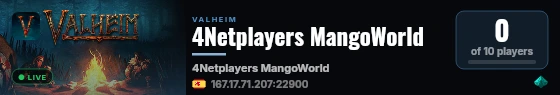 4Netplayers MangoWorld live status badge