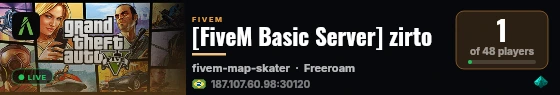 [FiveM Basic Server] zirto live status badge