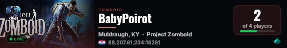 BabyPoirot live status badge