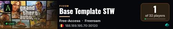 Base Template STW live status badge
