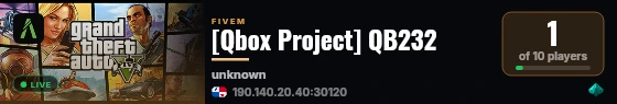 [Qbox Project] QB232 live status badge