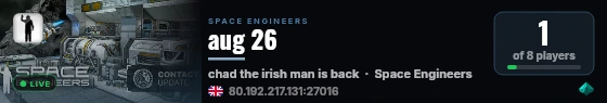 aug 26 live status badge