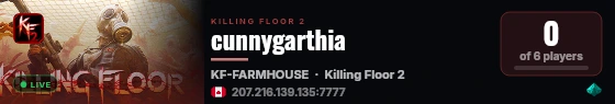 cunnygarthia live status badge