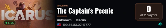 The Captain's Peenie live status badge
