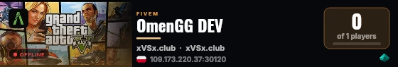OmenGG DEV live status badge