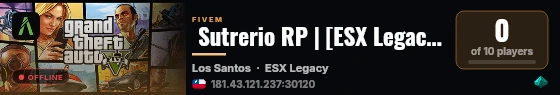  Sutrerio RP | [ESX Legacy] live status badge