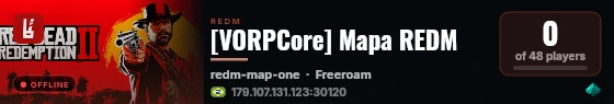 [VORPCore] Mapa REDM live status badge