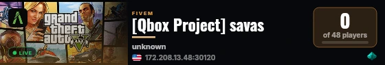 [Qbox Project] savas live status badge