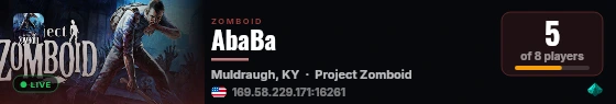 AbaBa live status badge
