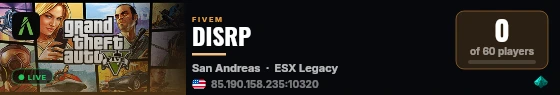 DISRP live status badge