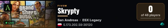 Skrypty live status badge