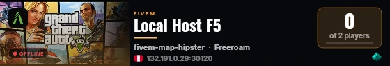 Local Host F5 live status badge