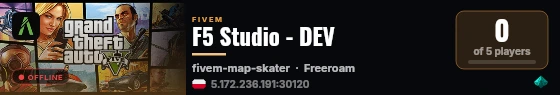 F5 Studio - DEV live status badge