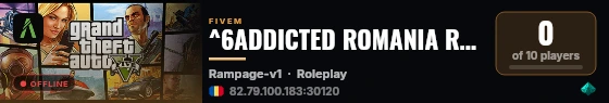 ^6ADDICTED ROMANIA ROLEPLAY -- SOON live status badge