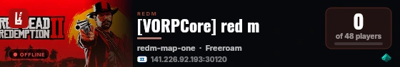 [VORPCore] red m live status badge