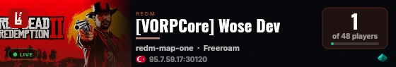 [VORPCore] Wose Dev live status badge