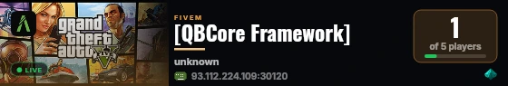 [QBCore Framework]  live status badge