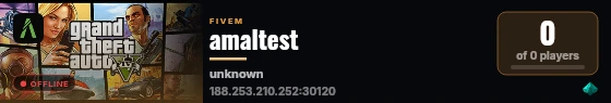 amaltest live status badge