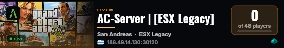 AC-Server | [ESX Legacy] live status badge