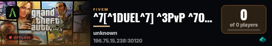 ^7[^1DUEL^7] ^3PvP ^7OPENING SOON live status badge