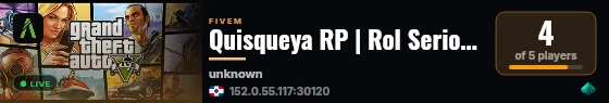 Quisqueya RP | Rol Serio Dominicano live status badge