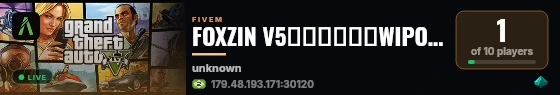 FOXZIN V5▬▬▬▬↭🡺WIPOU HJ 23-OUT🡸↭▬▬▬▬ live status badge
