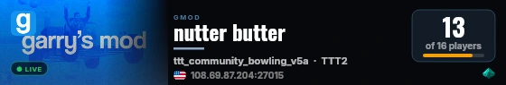 nutter butter live status badge