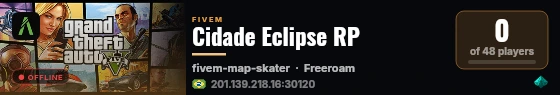 Cidade Eclipse RP live status badge