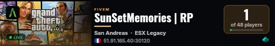 SunSetMemories | RP live status badge