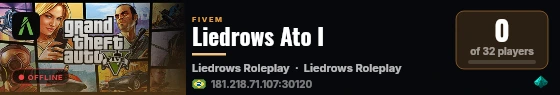 Liedrows Ato I live status badge