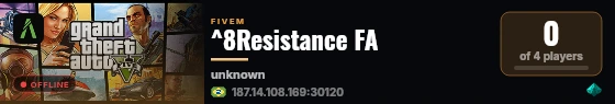 ^8Resistance FA live status badge
