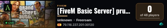 [FiveM Basic Server] prueba live status badge