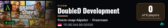 DoubleD Development live status badge