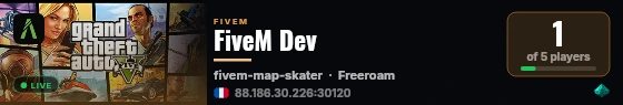 FiveM Dev live status badge