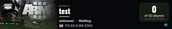 test live status badge