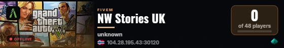 NW Stories UK live status badge