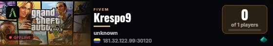 Krespo9 live status badge