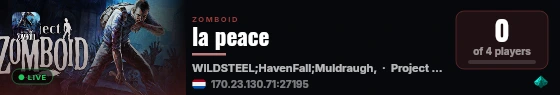la peace live status badge