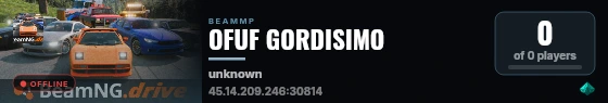 OFUF GORDISIMO live status badge