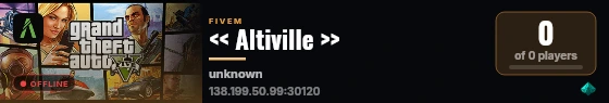 << Altiville >> live status badge