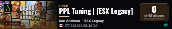 PPL Tuning | [ESX Legacy] live status badge