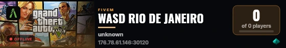 WASD RIO DE JANEIRO live status badge