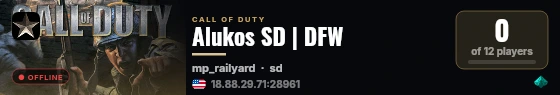 Alukos SD | DFW live status badge