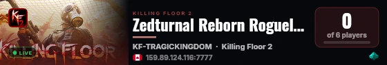 Zedturnal Reborn Roguelike Redux live status badge