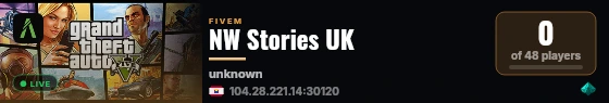 NW Stories UK live status badge