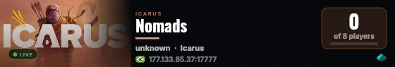 Nomads live status badge