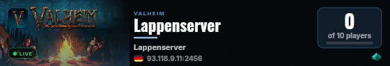 Lappenserver live status badge