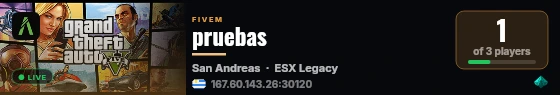 pruebas live status badge