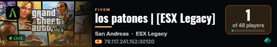 los patones | [ESX Legacy] live status badge