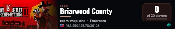 Briarwood County live status badge